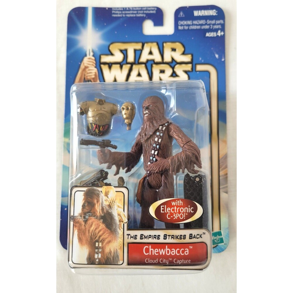 2002 Star Wars Chewbacca Cloud City Capture Figure